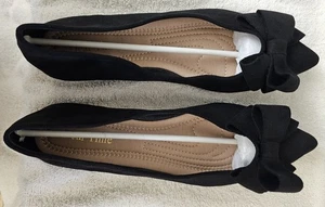 Dear Time Damenschuhe flache Slipper elegant spitz zulaufend Schleife... Größe 8,50 - 9 - Bild 1 von 5