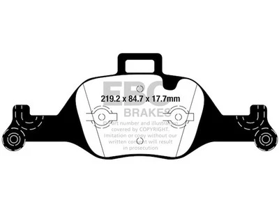 Conjunto de pastilhas de freio dianteiro para 2017-2023 BMW 540i 2018 2019 2020 2021 2022 MH839YR - Imagem 1 de 3