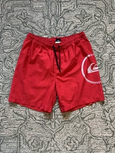 Y2K Quiksilver summer shorts in red - Picture 1 of 5