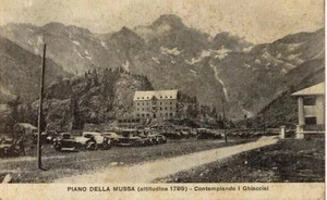 PIANO DELLA MUSSA CON I GHIACCIAI TORINO VIAGGIATA 1928 - Bild 1 von 1