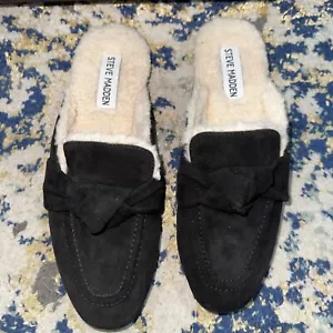 Steve Madden Moccasin Size 6 Suede Fur - Picture 1 of 5