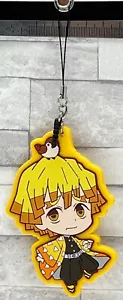 Demon Slayer Kimetsu no Yaiba, Zenitsu Agatsuma Rubber Keychain Earphone Socket! - Picture 1 of 2