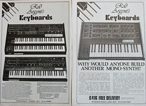 2 SEQUENTIAL CIRCUITS (Prophet 5/10 Pro-one) SYNTHESISER Vintage ADVERTS 1981 - Picture 1 of 1