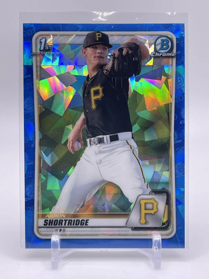 Aaron Shortridge 2020 1st Bowman Chrome Sapphire #BCP-9 Pittsburgh Pirates - Image 1 of 1