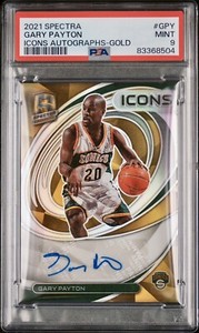 2021-22 Panini Spectra Icons Gary Payton Gold Auto /10 🔥🔥🔥