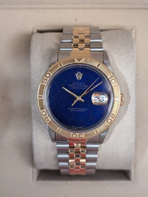 1991 Rolex Datejust 16263 Turnograph Lapis Dial TT 18kt Jubilee No Papers 36mm - Image 1 of 4