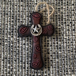 Cruz religiosa 6” resina colgante adorno de Navidad - Imagen 1 de 4
