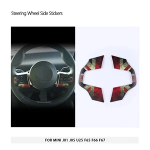 Steering Wheel Side Stickers For Mini U25 J01 J05 F65 F66 F67 24-25 Retro Union - Picture 1 of 2