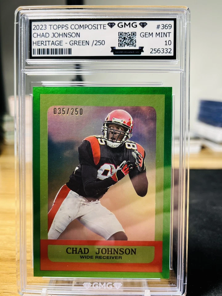 2023 Topps Composite Chad Johnson Heritage Green /250 GMG Graded 10 Gem Mint 💎  - Image 1 of 1
