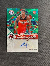 2021-22 Mosaic Basketball Isaiah Todd Rookie Green Cracked Ice Auto #RS-IST