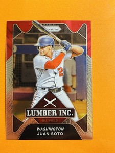 2021 Panini Prizm Lumber Inc Juan Soto #L19 Nationals 