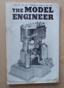 1951 MODEL ENGINEER MAGAZINE JUNE 28 COVER: TWIN CYLINDER PUMP - Picture 1 of 2
