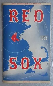 1956 Boston Red Sox Score Card Program (vs. Detroit Tigers) - Picture 1 of 5