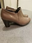 New Ecco Bootie Deep Taupe Mauve Leather Casual Sz 10