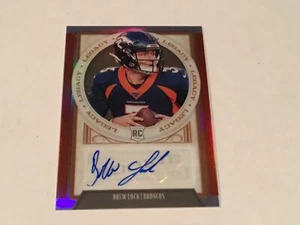 2019 Panini Legacy DREW LOCK Rookie Auto RC ORANGE #30/35 Chronicles Broncos - Picture 1 of 2