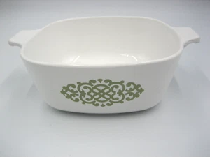 Vintage Corning Ware Casseruola Piatto Conchiglia Olio Medaglione Verde 1 1/2 qt. - Foto 1 di 6