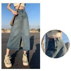Women's Loose Street Style Blue Knee Length Skirt Fashion Y2K Casual Jeans
