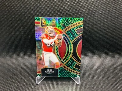 2023 Panini Select Fred Warner Club Level Dragon Scale Prizm /70 - Image 1 of 2