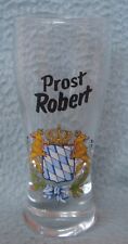Personalized Robert Prost Beer Souvenir Shot Glass Mini Pilsner Glass