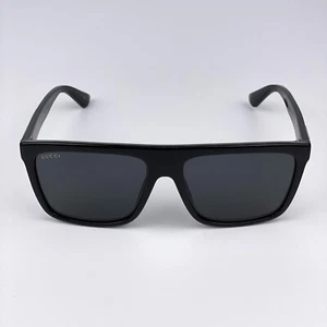 Gucci Men Sunglasses Black Grey Rectangle GG0748S 001 NEW - Picture 1 of 13