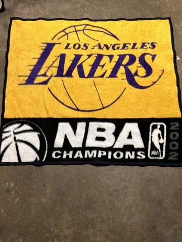 Los Angeles Lakers 2002 NBA Champions Biederlack Throw Blanket 52" x 48" Cover