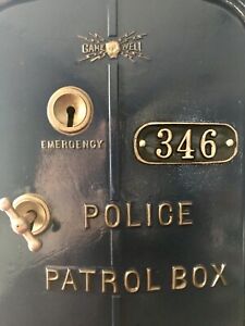 gamewell Police Call box number plate