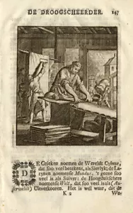 Antique Profession Print-CLOTH SHEARER-St. Clara-1758 - Picture 1 of 1