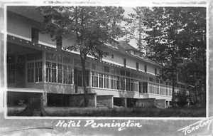 1929 Interlocken Michigan Hotel Pennington ocupación RPPC postal 25-3892 - Imagen 1 de 2