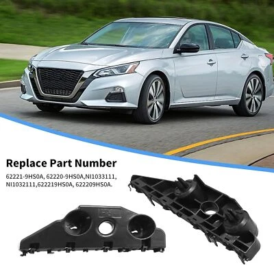 Par de soportes de guardabarros de parachoques para Nissan Altima 2016-2018 62221-9HS0A 62220-9HS0A Foto 1 de 4