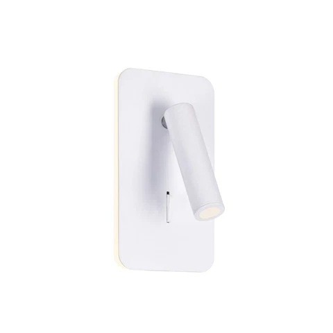 LED Sconce with Matte White Finish Cover