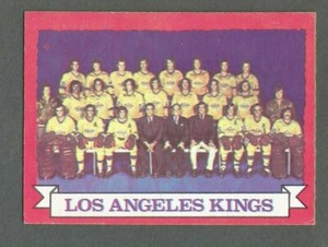 1973-74 OPC O-Pee-Chee Hockey Los Angeles Kings Team #98 EX/MT *Dark Back*