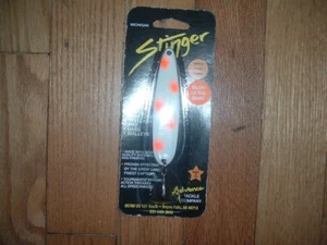 Michigan Advance Tackle Company Stinger Neon Glo Orange Dot Glow in Dark S320 - Picture 1 of 1