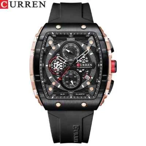 Reloj de pulsera CURREN para hombre rectangular moda cronógrafo niño niña relojes EE. UU. - Imagen 1 de 40