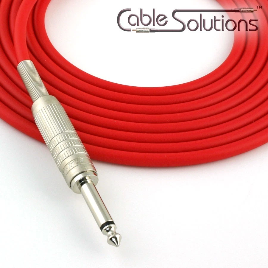 Cable de guitarra/instrumento Canare GS-6 bajo ruido OFC, hecho a mano, 1,4 m, rojo Foto 1 de 1