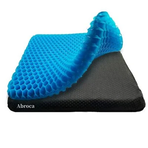 Seat Cushion, 20" Large Gel Seat Cushion for Long Sitting Pressure Relief– Ba... - Picture 1 of 7