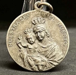 Argentina 1920 ́ Nuestra Señora del Huerto Alto Relieve Diseño Escuela Alumnos Medalla - Imagen 1 de 9