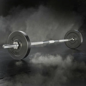 18KG Barbell Weight Set Plates Bar Bench Press Fitness Exercise Home Gym 168cm - Picture 1 of 8