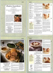 Festive Luncheon - Menu - Successful Cooking Eaglemoss - Recipe 2 Pages - Picture 1 of 1