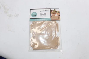 (25-Pk) Foodie Finds Tent Card Placecards Brown Paper 340178 - Picture 1 of 3