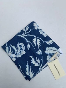 Mara Hoffman Organic Cotton Blue Floral Square Scarf Handkerchief - Picture 1 of 2