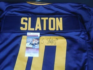 Steve Slaton signed West Virginia Mountaineers jersey w/ Country Roads JSA COA - Picture 1 of 4