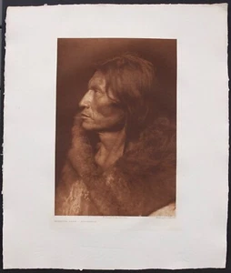 Edward S. Curtis "Mosquito Hawk" aus Original 1908 Fotogravur Negativ - Bild 1 von 9