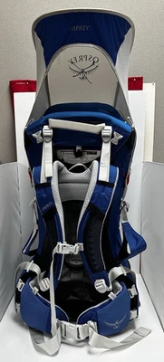 OSPREY POCO PORTABEBÉS/MOCHILA CON PARASOL AZUL F22SB06 09/22 NUNCA USADA Foto 1 de 4