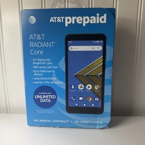 At + T prepaid Radiant Core 16gb phone - Picture 1 of 2