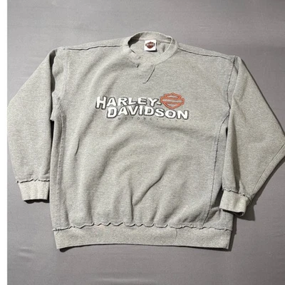 Harley Davidson Motorcycles Sweatshirt Mens XL Gray Bud's Dealer Crewneck - Image 1 of 3