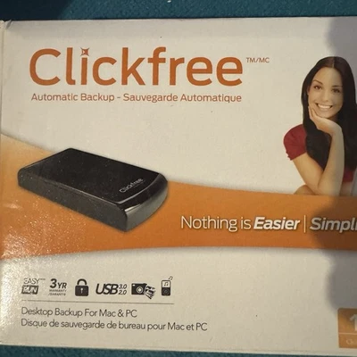 External Automatic Backup, 1TB Hard Drive Storage for PC & Mac, Connected by USB - Image 1 of 4