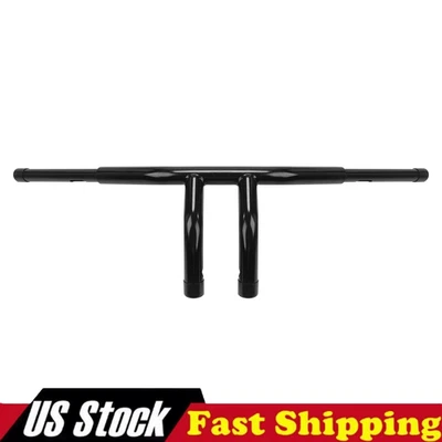 Black High-Performance 8" Rise T-Bars Handlebar for Harley Sportster Softail Foto 1 de 4