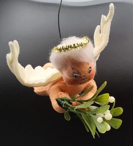 1971 Hanging Annalee Mobilitee Christmas Angel Doll with Mistletoe - Picture 1 of 7