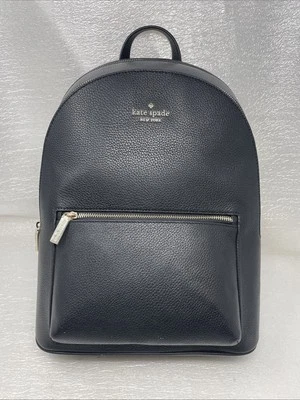 NUEVA Mochila Cúpula Grande Doble Cremallera Lena Auténtica Kate Spade KH436 Negra con Etiquetas Foto 1 de 4