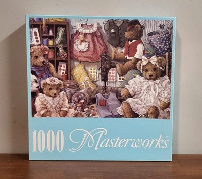 ROSEART MASTERWORKS  1000 PIECE JIGSAW PUZZLE TEDDY BEAR WEAR SEALED - Image 1 of 2